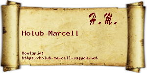 Holub Marcell névjegykártya